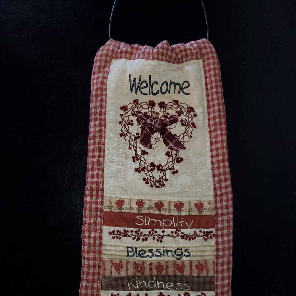 Decorative primitive towel